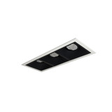 Iolite MLS 108W 3 LED 3 Head Adjustable Gimbal Trim Set by Nora  - NMIOT-13-GGG-X-10-