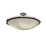 Clouds Ring 8 Light 51 Inch Wide Semi Flush Mount by Justice Design - CLD-9687-35