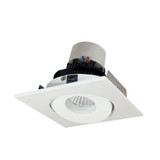 Pearl 12W Comfort Dim LED 4 Inch Square Adjustable Gimbal Retrofit by Nora - NPR-4SGCD