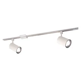 2 Light 4 Ft Track Pack with 2 Flat Back Cylinder PAR30 Track Head by Nora  - NTL-151-2
