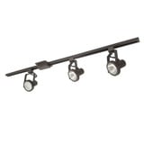 3 Light 4 Foot Track Pack with 3 Gimbal Ring PAR30 Track Head by Nora  - NTL-158