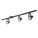 3 Light 4 Foot Track Pack with 3 Gimbal Ring PAR30 Track Head by Nora  - NTL-158