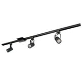 30W 3 LED 4 Foot Track Pack with 3 May Track Head 48 In Length by Nora  - NTLE-860L910