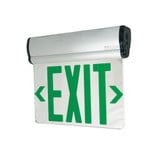 5W 1 LED 12 Inch Wide Double Face AC 2 Circuit Emergency Exit Sign by Nora - NX-813-LED