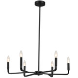 Colette 6 Light Medium Chandelier by Dainolite - CLT-246