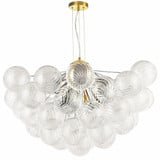 Charlize 12 Light Chandelier 21 Inch Tall and 36 Inch Wide by Dainolite - CLZ-3612C