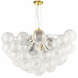 Charlize 12 Light Chandelier 21 Inch Tall and 36 Inch Wide by Dainolite - CLZ-3612C