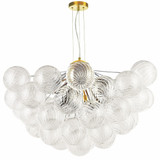 Charlize 12 Light Chandelier 21 Inch Tall and 36 Inch Wide by Dainolite - CLZ-3612C