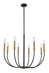 Haylie 8 Light Chandelier 32.5 Inches Wide by 109.25 Inches High by Z-Lite - 479-8