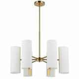 Cleta 6 Light Chandelier 16 Inch Tall and 24 Inch Wide by Dainolite - CEA-246C