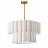 Pacifica 4 Light Pendant 12.5 Inch Tall and 22 Inch Wide by Dainolite - PCA-224P