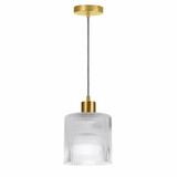 Nadine 1 Light Pendant 7.25 Inch Tall and 7 Inch Wide by Dainolite - NAD-71P