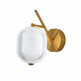Peri 8.5W 1 LED Wall Sconce 10.75 Inch Tall and 6 Inch Wide by Dainolite - PRI-137LEDW
