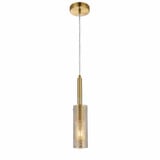 Percy 1 Light Pendant 15.25 Inch Tall and 3 Inch Wide by Dainolite - PRY-MM