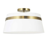 Symphony 3 Light 15 Inch Wide Semi Flush Mount by Dainolite - SYM-153SF