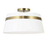 Symphony 3 Light 15 Inch Wide Semi Flush Mount by Dainolite - SYM-153SF