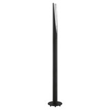 Barbotto 1 Light Floor Lamp Matte Black Silver by Eglo - 203388