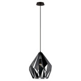 Carlton 1 1 Light Pendant 14.76 Inch Tall and 12.2 Inch Wide by Eglo - 49254