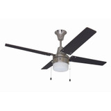 Wakefield 4 Blade Ceiling Fan with Light 48 Inch Wide by Litex - UBW48