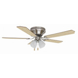 Schuster 5 Blade Ceiling Fan with Light Kit 52 Inch Wide by Litex - SCH52