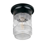 Builders Choice 1 Light Inch Wide Outdoor Flush Mount by Acclaim - 101BK
