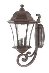 Waverly 3 Light Outdoor Wall Lantern 8 Inch Wide by Acclaim - 3611BC