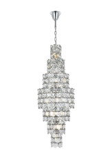 Adaline 26 Light Chandelier 67 Inch Tall and 24 Inch Wide by Elegant - 1050SR24