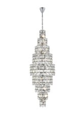 Adaline 41 Light Chandelier 91 Inch Tall and 30 Inch Wide by Elegant - 1050SR30