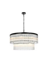 Harlow 14 Light Chandelier 16.5 Inch Tall and 32 Inch Wide by Elegant - 1070D32