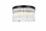 Harlow 4 Light Flush Mount 10 Inch Tall and 16 Inch Wide by Elegant - 1070F16