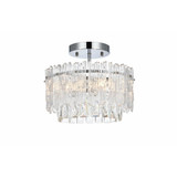 Emilia 3 Light Flush Mount 10 Inch Tall and 12 Inch Wide by Elegant - 1780F12