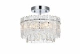 Emilia 3 Light Flush Mount 10 Inch Tall and 12 Inch Wide by Elegant - 1780F12