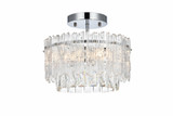 Emilia 3 Light Flush Mount 10 Inch Tall and 12 Inch Wide by Elegant - 1780F12