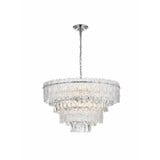Emilia 8 Light Chandelier 15 Inch Tall and 25 Inch Wide by Elegant - 1780D25