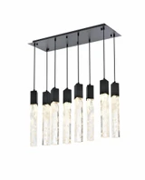 Aurora 6.5W 8 LED Pendant 19 Inch Tall and 12 Inch Wide by Elegant - 2088D36