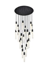 Aurora 6.5W 25 LED Chandelier 19 Inch Tall and 42 Inch Wide by Elegant - 2089G42