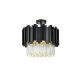 Willow 4 Light Flush Mount 16 Inch Tall and 16 Inch Wide by Elegant - 3400F16