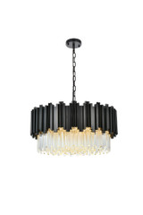 Willow 8 Light Chandelier 12 Inch Tall and 24 Inch Wide by Elegant - 3400D24