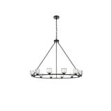 Cadence 12 Light Chandelier 36.5 Inch Tall and 48 Inch Wide by Elegant - 5100D48