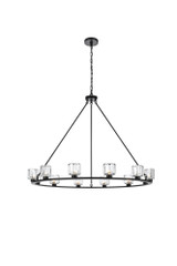 Cadence 12 Light Chandelier 36.5 Inch Tall and 48 Inch Wide by Elegant - 5100D48