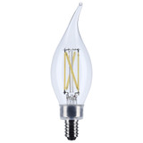 4W 3500K CA10 LED Candelabra Base Replacement Bulb by Satco - S12506