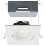 ColorQuick 12W CCT LED Square Gimbaled Direct Wire Downlight by Satco S1162 - S1162S1