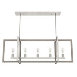 Woodburn 5 Light Oversized Linear Chandelier by Hunter - W5_198_LC