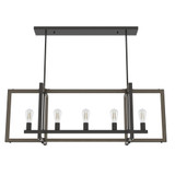 Woodburn 5 Light Oversized Linear Chandelier by Hunter - W5_198_LC