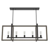 Woodburn 5 Light Oversized Linear Chandelier by Hunter - W5_198_LC
