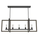 Woodburn 5 Light Oversized Linear Chandelier by Hunter - W5_198_LC