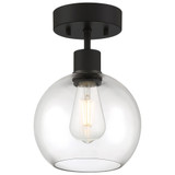 Port Nine 1 Light 12 Inch Length Steel Semi Flush Mount by Access - 63148LEDDLP-MBL