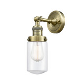 Dover 1 Light Cylinder Wall Sconce 12.75 Inch Tall by Innovations - 203-G31