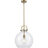 Newton 1 Light Dome Glass Medium Pendant by Innovations - 410-1s-14