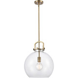 Newton 1 Light Dome Glass Medium Pendant by Innovations - 410-1s-14